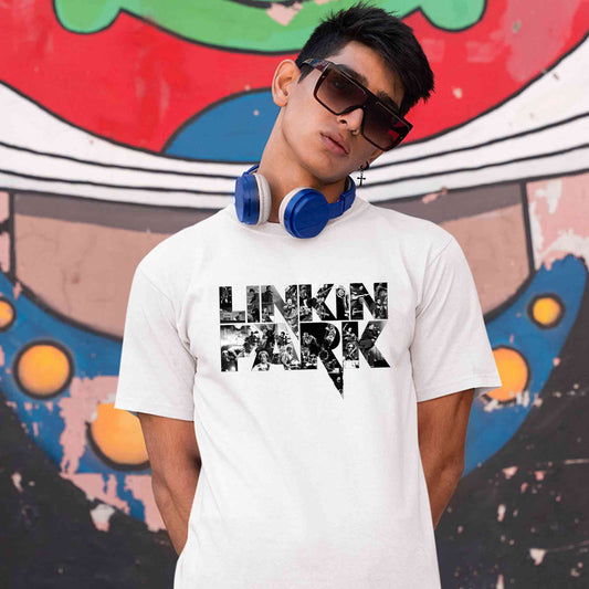 linkin park fan art t-shirt music band buy online united states of america usa the banyan tee tbt men women girls boys unisex white