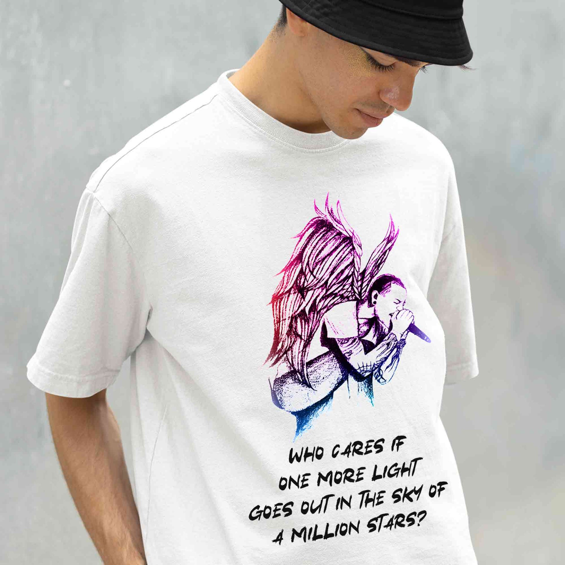 linkin park one more light t-shirt music band buy online united states of america usa the banyan tee tbt men women girls boys unisex white