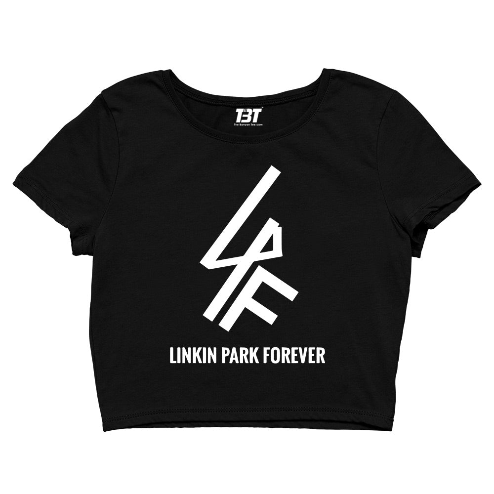 linkin park forever crop top music band buy online united states of america usa the banyan tee tbt men women girls boys unisex black