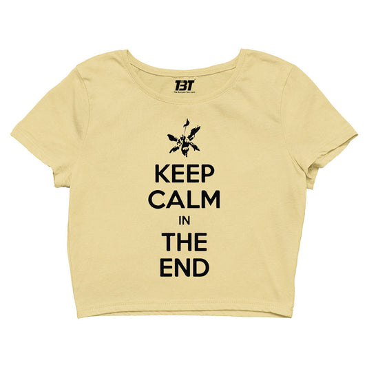 linkin park keep calm crop top music band buy online united states of america usa the banyan tee tbt men women girls boys unisex beige