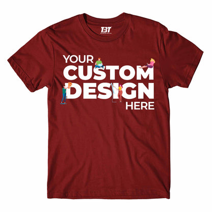 customized custom t-shirt shirt maroon the banyan tee your design here
