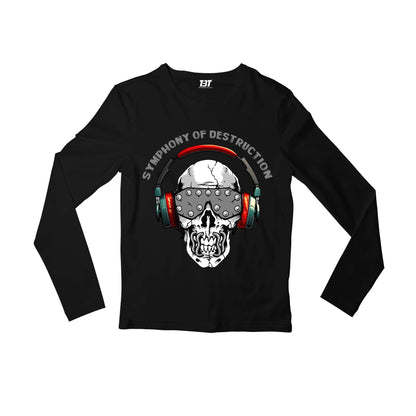 megadeth symphony of destruction full sleeves long sleeves music band buy online india the banyan tee tbt men women girls boys unisex black