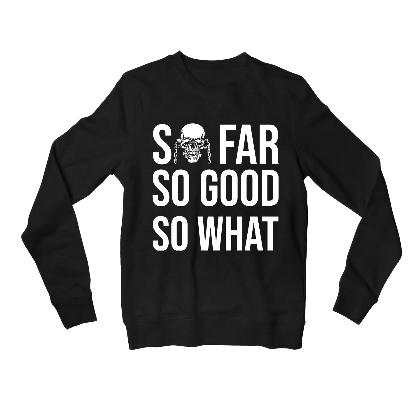 megadeth so far so good so what sweatshirt upper winterwear music band buy online united states of america usa the banyan tee tbt men women girls boys unisex black