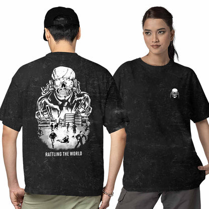 megadeth oversized t shirt - rattling the world music t-shirt black buy online india the banyan tee tbt men women girls boys unisex