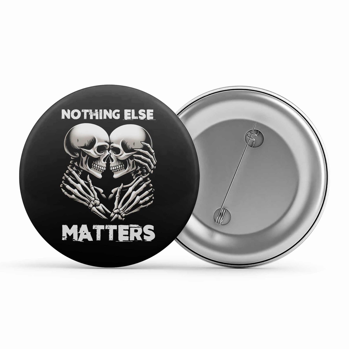 metallica nothing else matters badge pin button music band buy online united states usa the banyan tee tbt men women girls boys unisex  