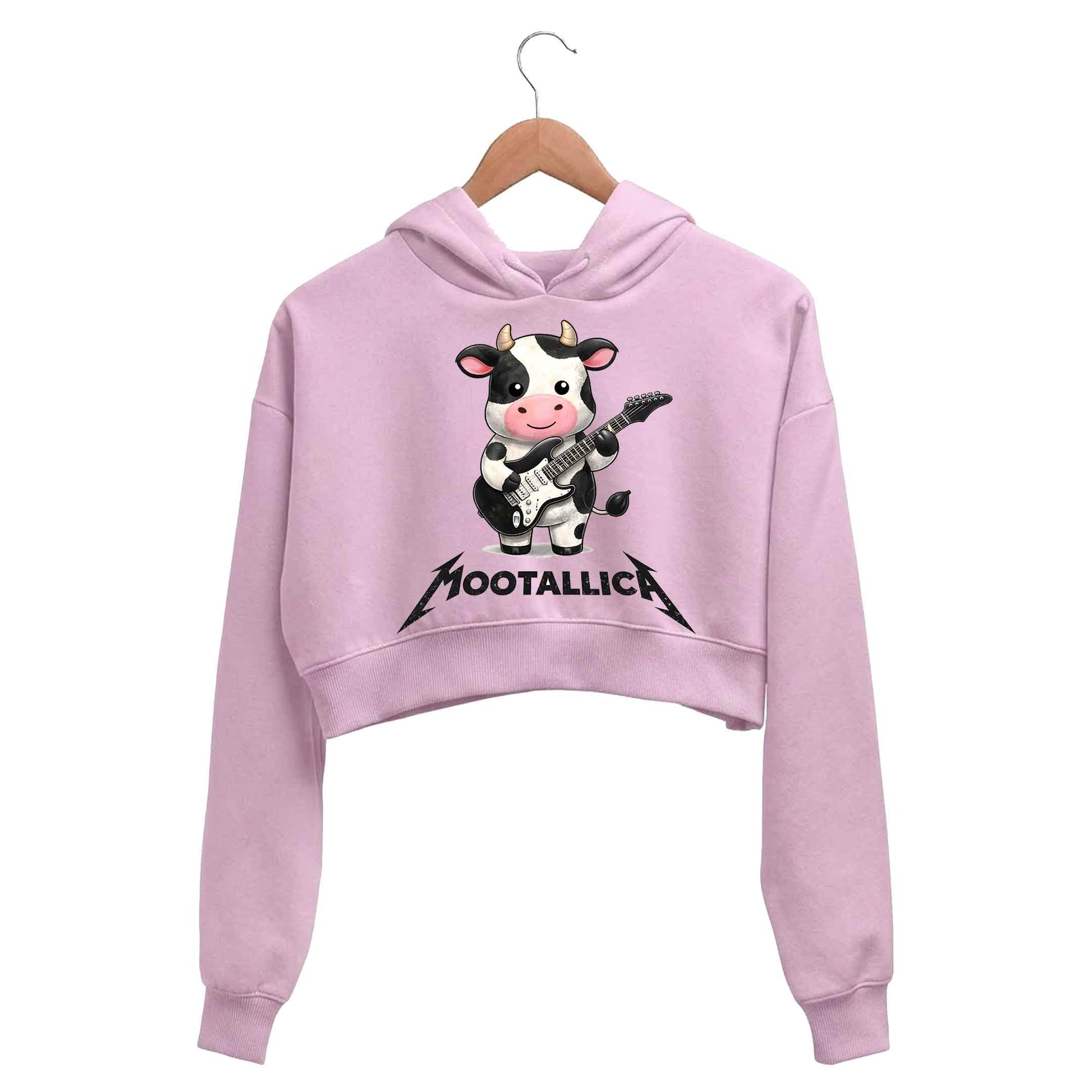 metallica mootallica crop hoodie hooded sweatshirt upper winterwear music band buy online united states usa the banyan tee tbt men women girls boys unisex baby pink 