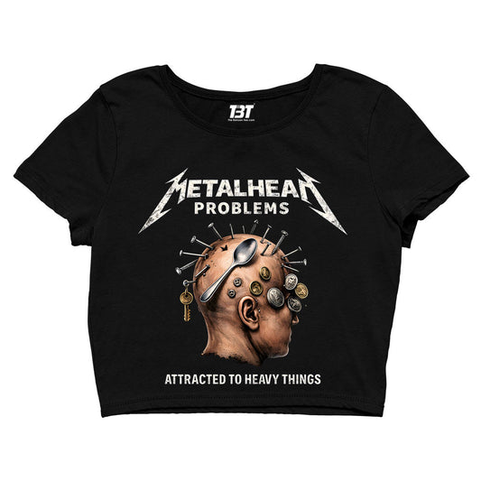 metallica metalhead problems crop top music band buy online united states usa the banyan tee tbt men women girls boys unisex s 