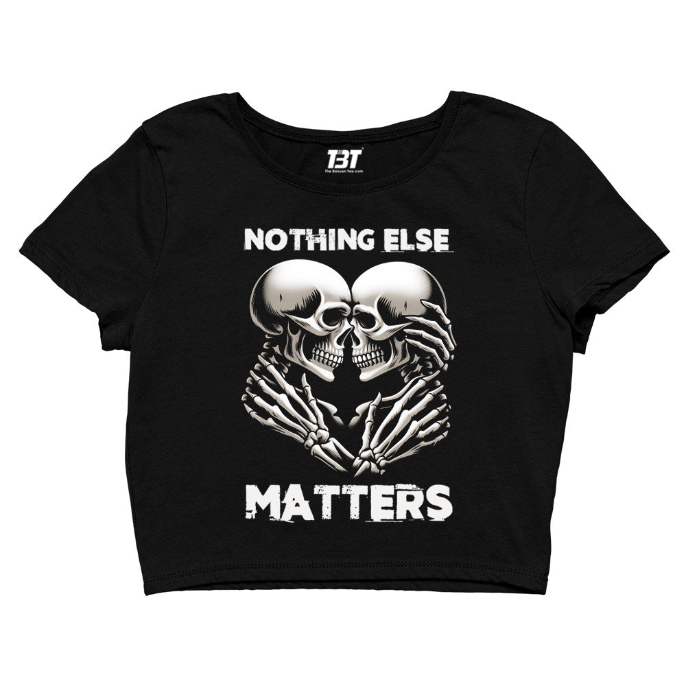 metallica and nothing else matters crop top music band buy online united states of america usa the banyan tee tbt men women girls boys unisex xs