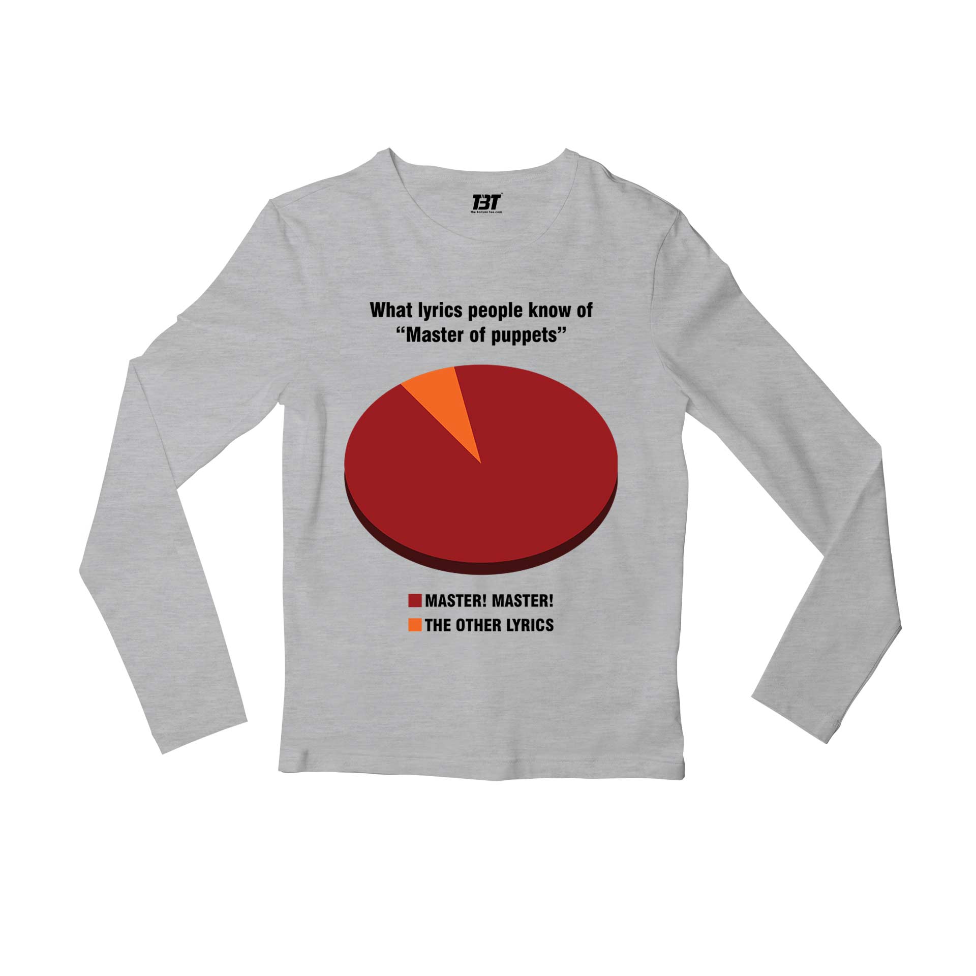 metallica master master full sleeves long sleeves music band buy online united states usa the banyan tee tbt men women girls boys unisex gray 