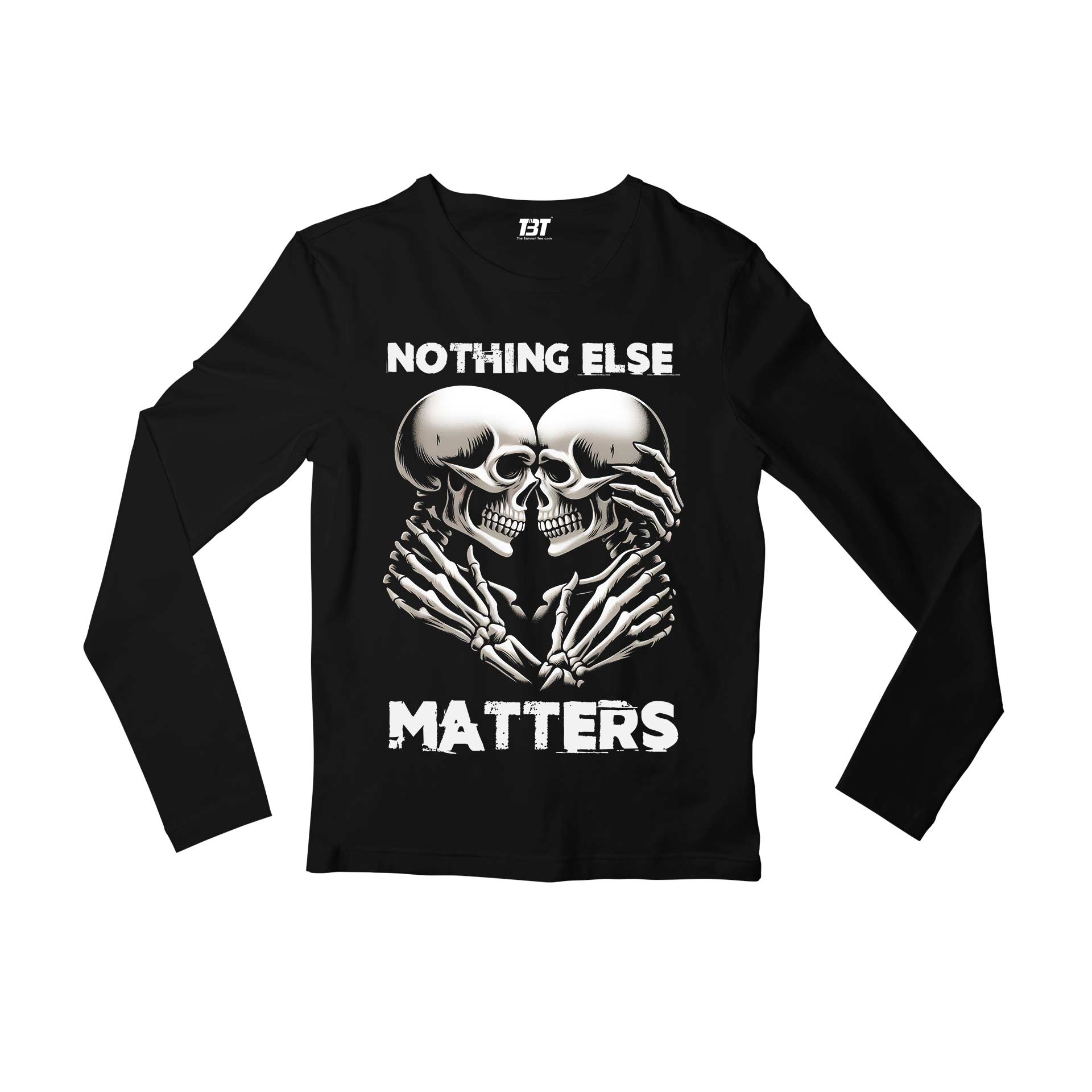 metallica nothing else matters full sleeves long sleeves music band buy online united states usa the banyan tee tbt men women girls boys unisex black 