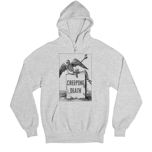 metallica creeping death hoodie hooded sweatshirt winterwear music band buy online united states of america usa the banyan tee tbt men women girls boys unisex gray 