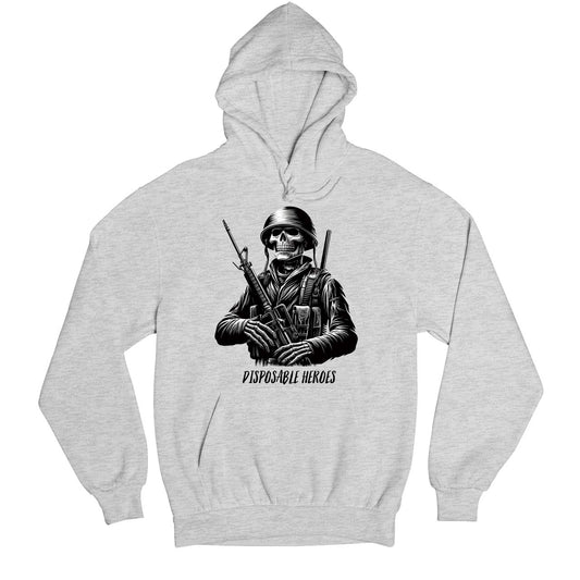 metallica disposable heroes hoodie hooded sweatshirt winterwear music band buy online united states of america usa the banyan tee tbt men women girls boys unisex gray 