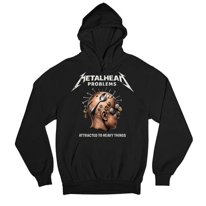 metallica metalhead problems hoodie hooded sweatshirt winterwear music band buy online united states usa the banyan tee tbt men women girls boys unisex black 