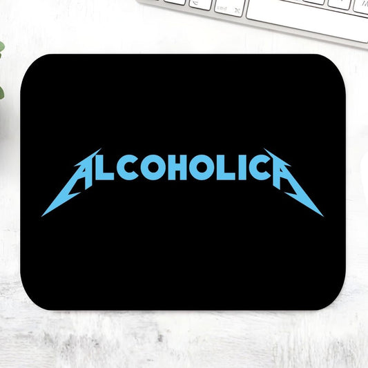 metallica alcoholica mousepad logitech large anime music band buy online united states usa the banyan tee tbt men women girls boys unisex  