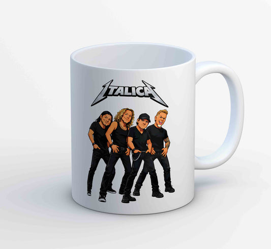 metallica italica mug coffee ceramic music band buy online united states usa the banyan tee tbt men women girls boys unisex  