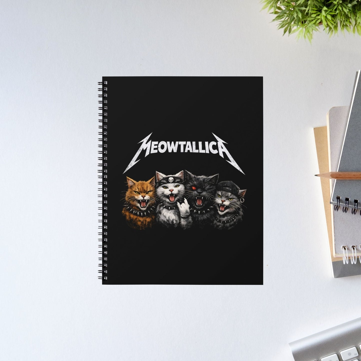 metallica meowtallica notebook notepad diary buy online united states usa the banyan tee tbt unruled 