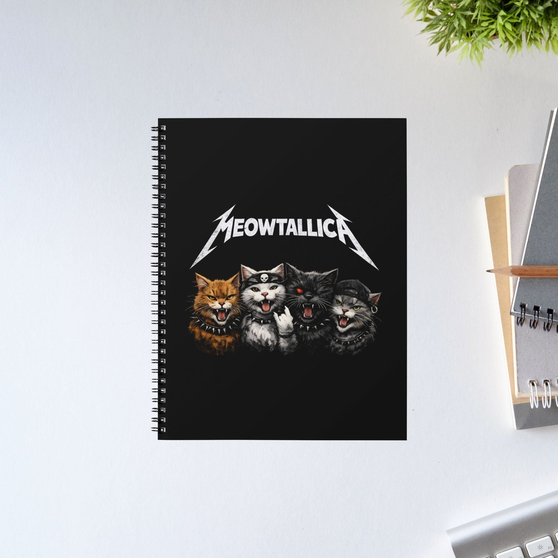 metallica meowtallica notebook notepad diary buy online united states usa the banyan tee tbt unruled 