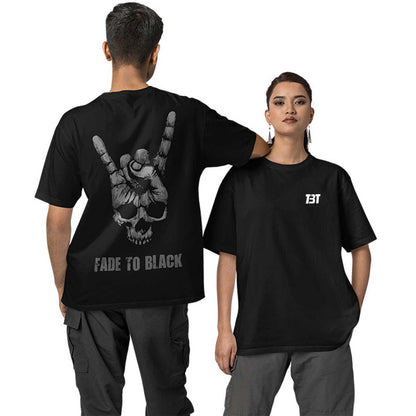 Oversized T shirt - Fade To Black