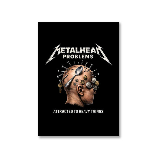 metallica metalhead problems poster wall art buy online united states usa the banyan tee tbt 8 x 10 