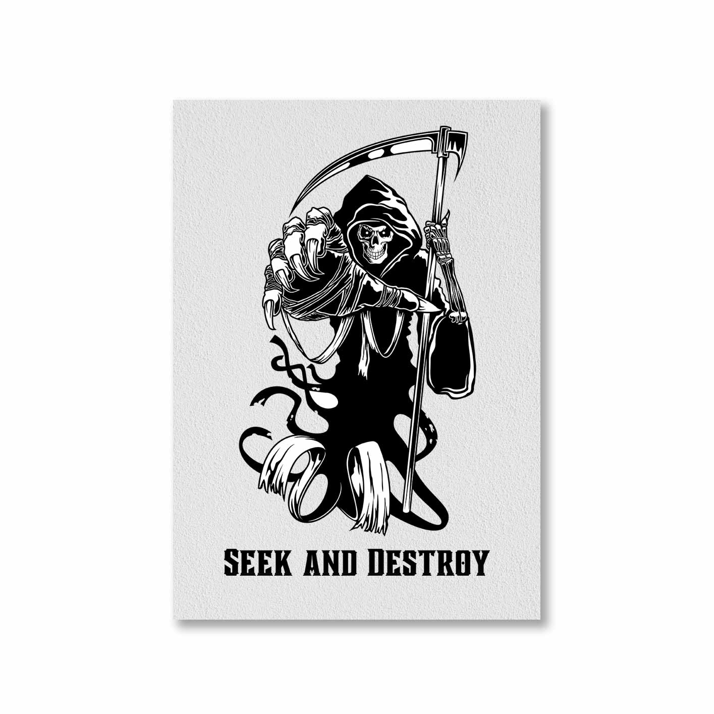 metallica seek & destroy poster wall art buy online united states of america usa the banyan tee tbt a4 