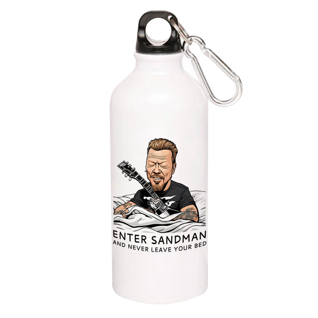 metallica enter sandman sipper steel water bottle flask gym shaker music band buy online india the banyan tee tbt men women girls boys unisex
