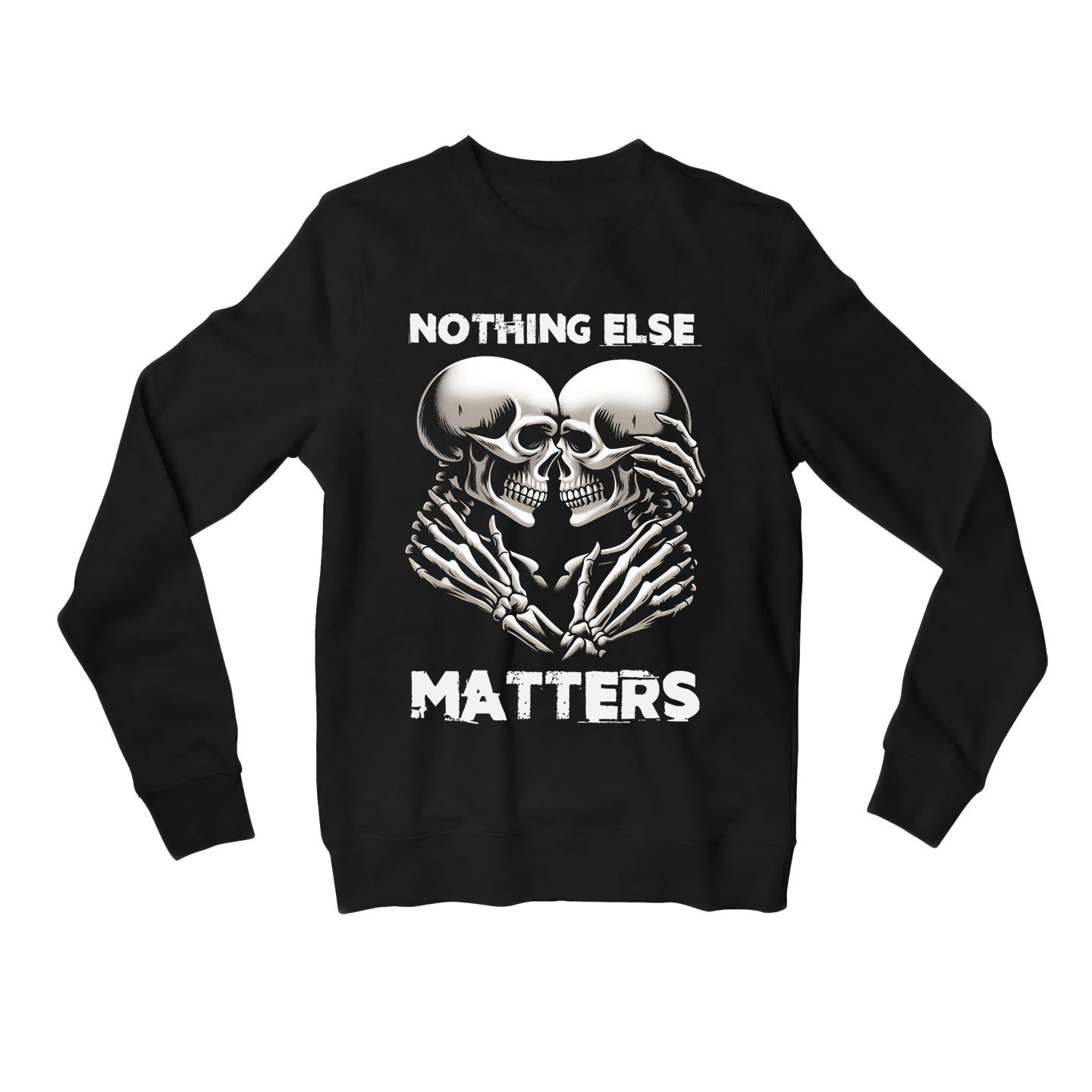 metallica nothing else matters sweatshirt upper winterwear music band buy online united states usa the banyan tee tbt men women girls boys unisex black 