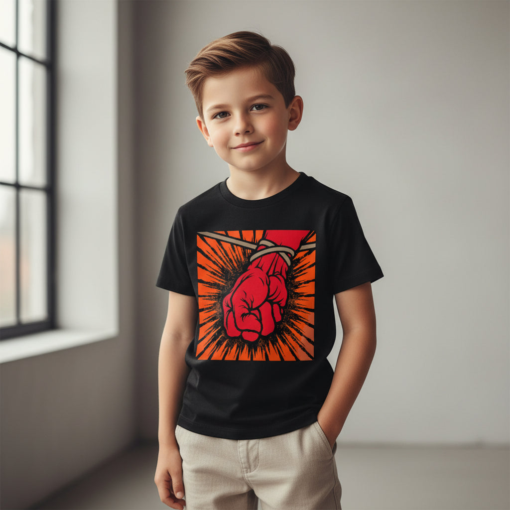 Metallica T-shirt Merchandise Clothing Apparel St. Anger Black Round Neck Half Sleeve