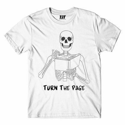 metallica turn the page meme t-shirt music band buy online united states of america usa the banyan tee tbt men women girls boys unisex white 