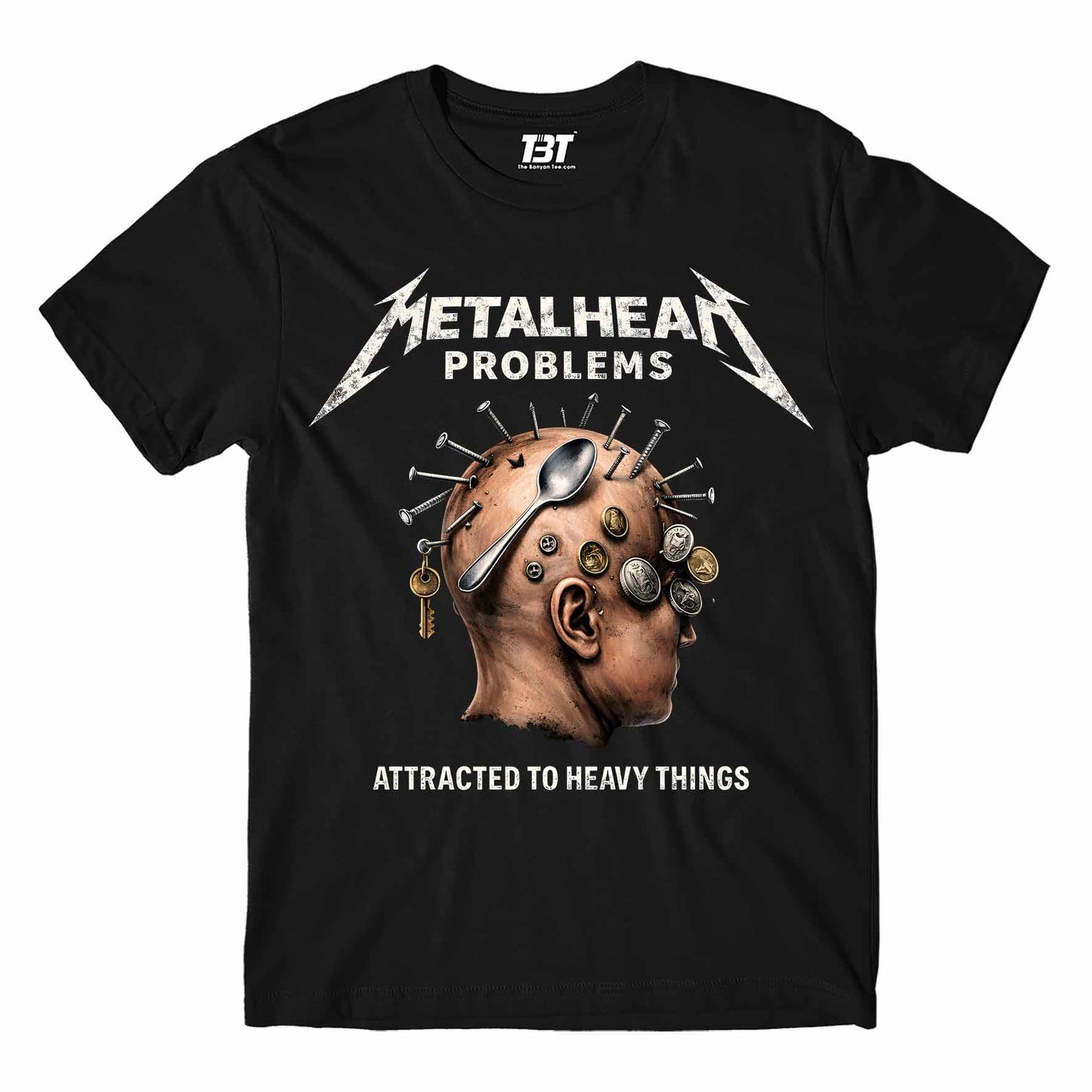 metallica metalhead problems t-shirt music band buy online united states usa the banyan tee tbt men women girls boys unisex black 