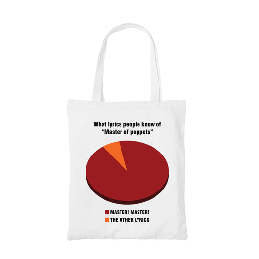 metallica master master tote bag cotton printed music band buy online united states usa the banyan tee tbt men women girls boys unisex  