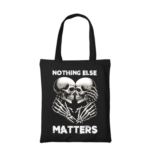 metallica nothing else matters tote bag cotton printed music band buy online united states usa the banyan tee tbt men women girls boys unisex  