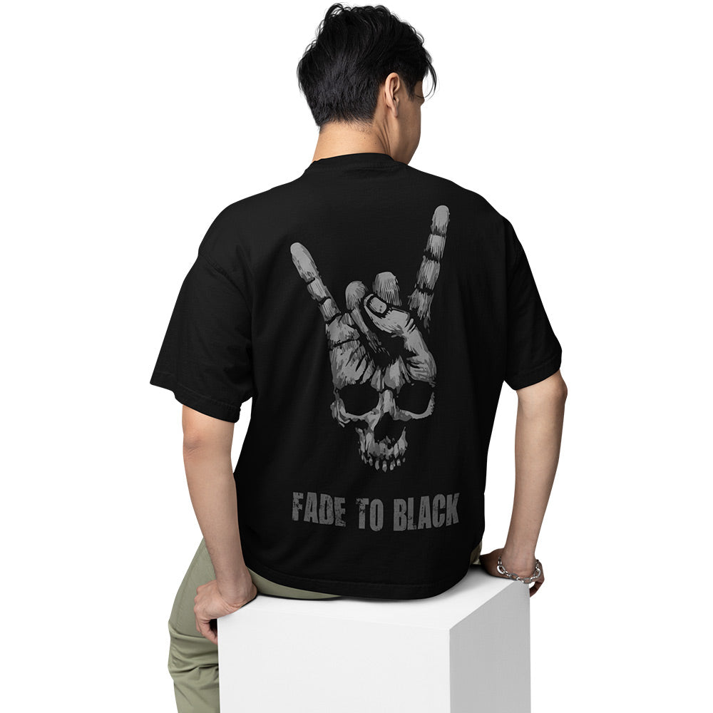 metallica oversized t shirt - fade to black music t-shirt black buy online india the banyan tee tbt men women girls boys unisex