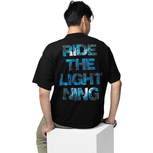 metallica oversized t shirt - ride the lightning music t-shirt black buy online india the banyan tee tbt men women girls boys unisex