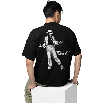 michael jackson oversized t shirt - this is it music t-shirt black buy online india the banyan tee tbt men women girls boys unisex