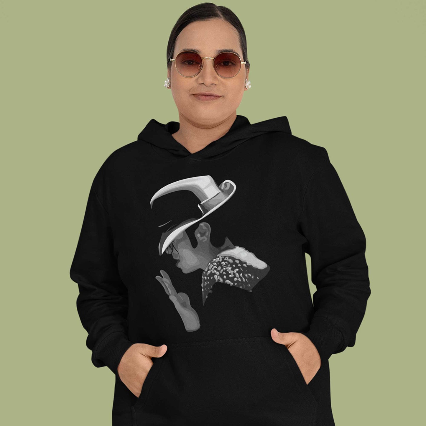 michael jackson fan art hoodie hooded sweatshirt winterwear music band buy online united states usa the banyan tee tbt men women girls boys unisex black