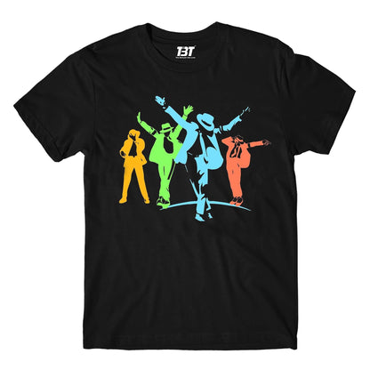 michael jackson neon art t-shirt music band buy online united states of america usa the banyan tee tbt men women girls boys unisex black