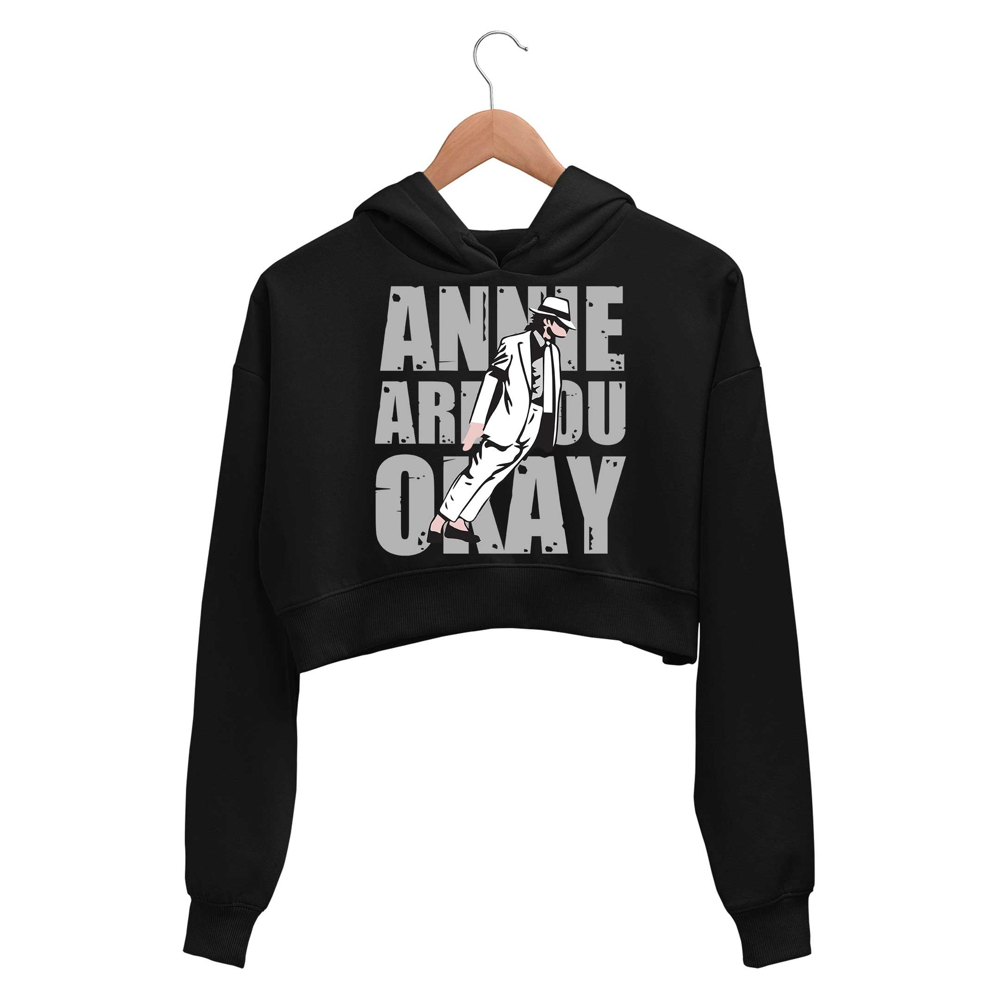 michael jackson annie are you okay crop hoodie hooded sweatshirt upper winterwear music band buy online india the banyan tee tbt men women girls boys unisex black