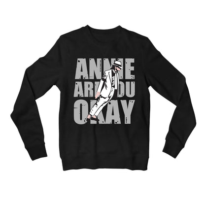 michael jackson annie are you okay sweatshirt upper winterwear music band buy online united states of america usa the banyan tee tbt men women girls boys unisex black