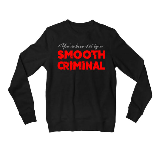 michael jackson smooth criminal sweatshirt upper winterwear music band buy online united states of america usa the banyan tee tbt men women girls boys unisex black