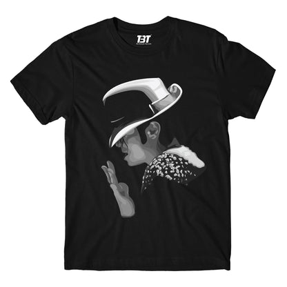 michael jackson artwork t-shirt music band buy online usa united states the banyan tee tbt men women girls boys unisex black