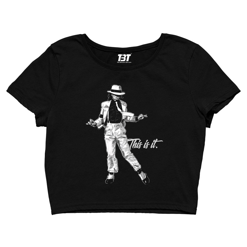 michael jackson this is it crop top music band buy online united states of america usa the banyan tee tbt men women girls boys unisex black