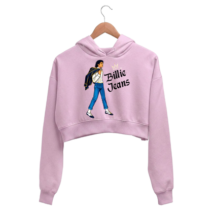 michael jackson billie jeans  crop hoodie hooded sweatshirt upper winterwear music band buy online united states usa the banyan tee tbt men women girls boys unisex baby pink 