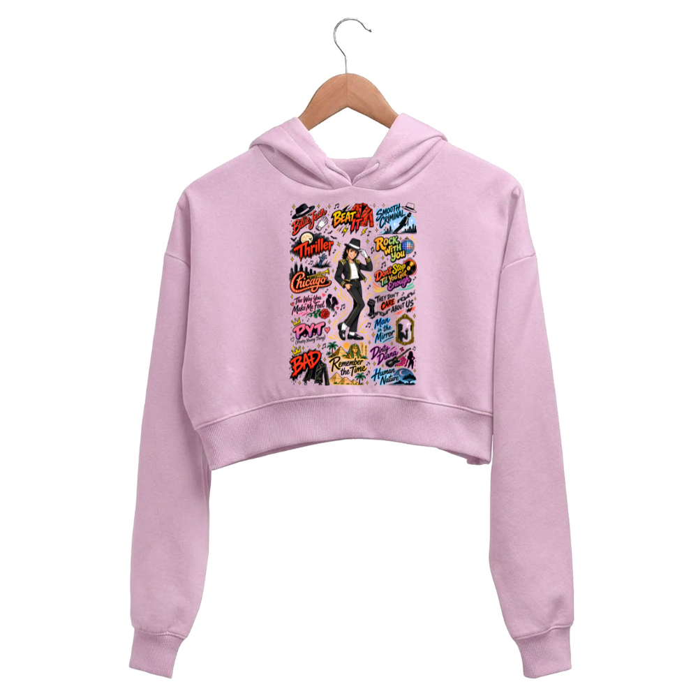 michael jackson mj scribble crop hoodie hooded sweatshirt upper winterwear music band buy online united states usa the banyan tee tbt men women girls boys unisex baby pink 