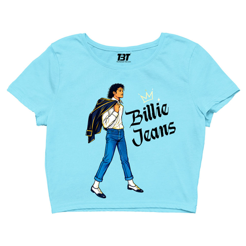 Buy Michael Jackson Crop Top - Billie Jeans | The Banyan Tee