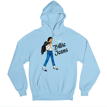 michael jackson billie jeans  hoodie hooded sweatshirt winterwear music band buy online united states usa the banyan tee tbt men women girls boys unisex baby blue 