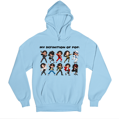 michael jackson my definition of pop hoodie hooded sweatshirt winterwear music band buy online united states usa the banyan tee tbt men women girls boys unisex baby blue 