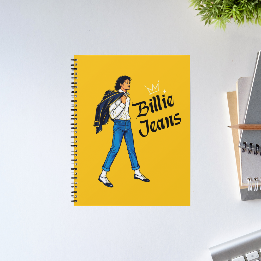 michael jackson billie jeans  notebook notepad diary buy online united states usa the banyan tee tbt unruled 