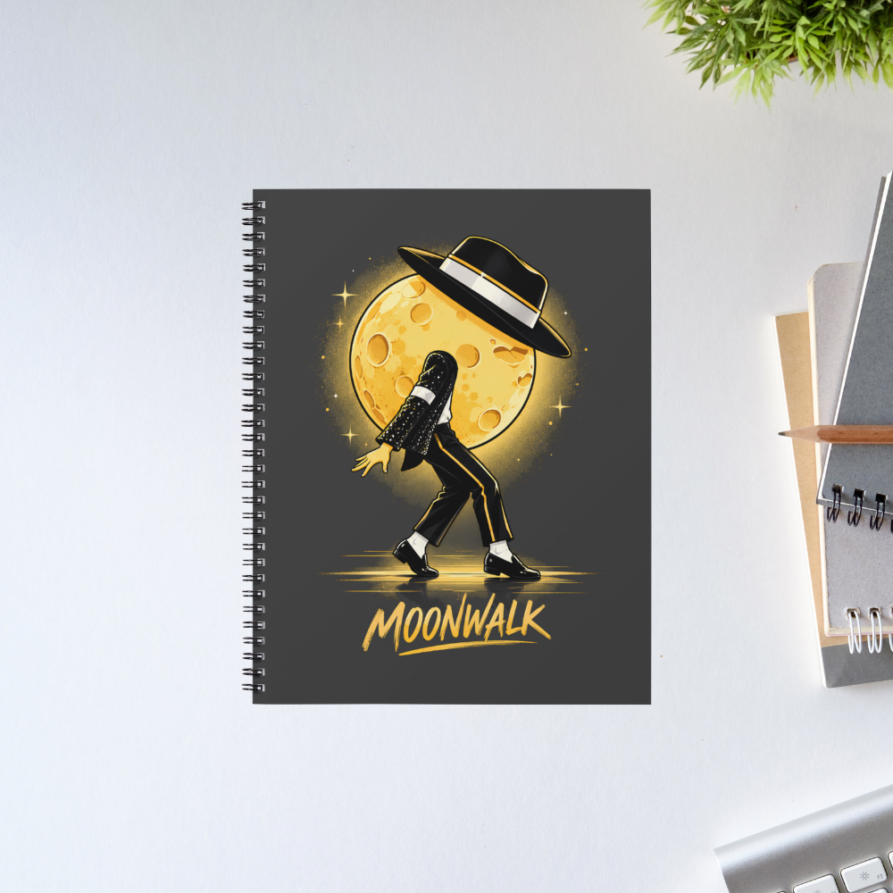 michael jackson moonwalk notebook notepad diary buy online united states usa the banyan tee tbt unruled 
