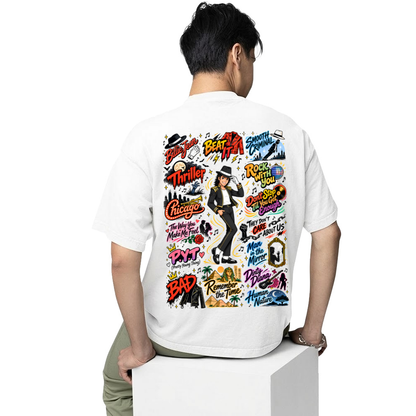 michael jackson mj scribble oversized t shirt 