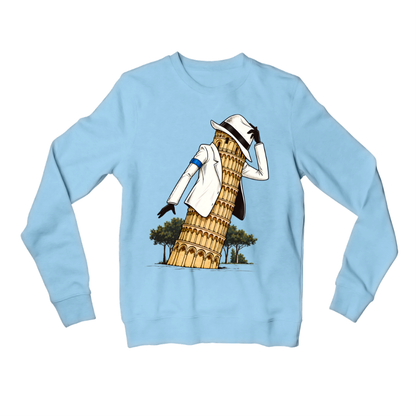 michael jackson pisa, are you okay? sweatshirt upper winterwear music band buy online united states usa the banyan tee tbt men women girls boys unisex baby blue 